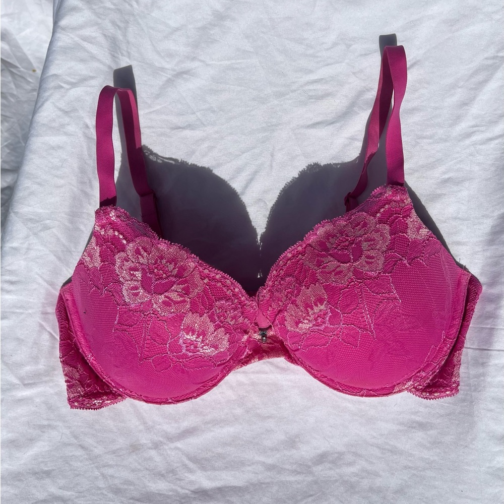 Pink Lace Bra